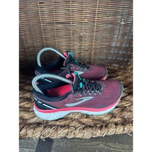 Brooks Ghost 11 Womens Running Shoes Burgundy Pink Teal 1212771B Size 7.5